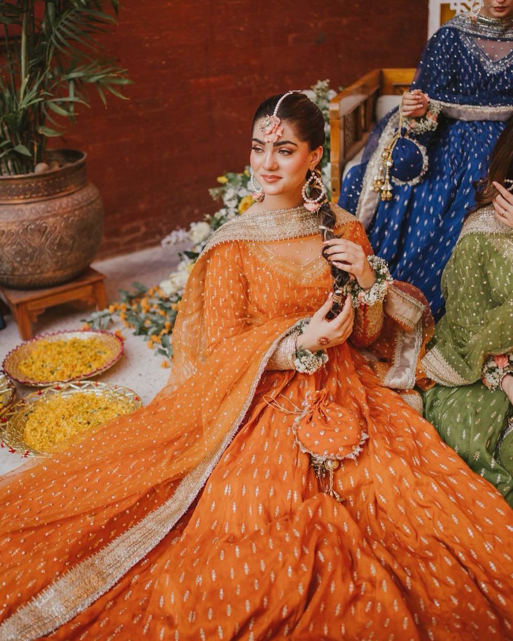 Designer Chinon Silk Embroidered Party Wear Gown Set with Dupatta, Bottom & Purse